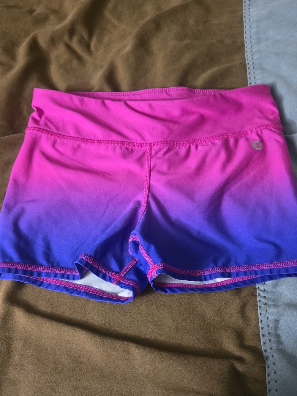 Xersion Pink to Purple Girls' Athletic Shorts
